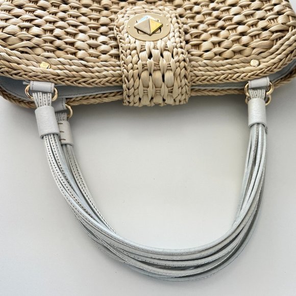 Kate Spade "Darlington Jackie" Straw Handbag - Picture 8 of 13